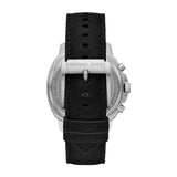 Michael Kors Sullivan Chronograph Black Dial Black Leather Strap Watch For Men - MK8997 Authentic Buy Shop Now