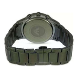 Emporio Armani Renato Chronograph Quartz Grey Dial Green Steel Strap Watch For Men - AR11117 Authentic Buy Shop Now