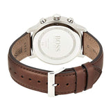 Hugo Boss Attitude Blue Dial Brown Leather Strap Watch for Men - 1513606 Authentic Buy Shop Now