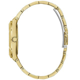 Guess Crystalline Diamonds Gold Dial Gold Steel Strap Watch for Women - GW0114L2 Authentic Buy Shop Now