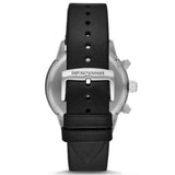 Emporio Armani Mario Chronograph Black Dial Black Leather Strap Watch For Men - AR11243 Authentic Buy Shop Now