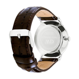 Daniel Wellington Dapper York Quartz White Dial Dark Brown Leather Strap Watch For Women - DW00100097 Authentic Buy Shop Now