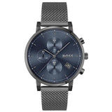 Hugo Boss Skymaster Chronograph Grey Dial Grey Mesh Bracelet Watch for Men - 1513934 Authentic Buy Shop Now