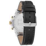 Tommy Hilfiger Henry Chronograph Black Dial Black Leather Strap Watch For Men - 1710474 Authentic Buy Shop Now