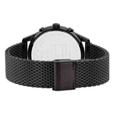 Tommy Hilfiger Weston Chronograph Black Dial Black Mesh Bracelet Watch For Men - 1710505 Authentic Buy Shop Now