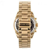 Michael Kors Bradshaw Chronograph White Dial Gold Steel Strap Watch For Women - MK6266 Authentic Buy Shop Now