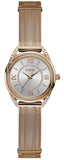 Guess Whisper Silver Dial Rose Gold Mesh Bracelet Watch for Women - W1084L3 Authentic Buy Shop Now