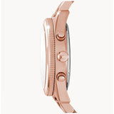 Fossil Boyfriend Multifunction Rose Gold Dial Rose Gold Steel Strap Watch for Women - ES3885 Authentic Buy Shop Now
