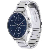 Tommy Hilfiger Chase Multifunction Blue Dial Silver Steel Strap Watch for Men - 1791575 Authentic Buy Shop Now