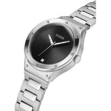Guess Scope Black Dial Silver Steel Strap Watch for Men - GW0427G1 Authentic Buy Shop Now