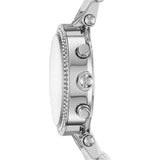 Michael Kors Parker Chronograph Silver Dial Silver Steel Strap Watch For Women - MK6354 Authentic Buy Shop Now