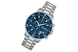 Hugo Boss Admiral Blue Dial Silver Steel Strap Watch for Men - 1513907 Authentic Buy Shop Now