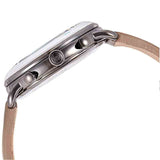 Emporio Armani Aviator Chronograph Quartz Grey Dial Beige Leather Strap Watch For Men - AR11107 Authentic Buy Shop Now