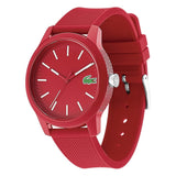 Lacoste 12.12 Red Dial Red Silicon Strap Watch for Men - 2010988 Authentic Buy Shop Now