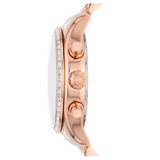 Michael Kors Lexington Chronograph Rose Gold Dial Rose Gold Steel Strap Watch for Women - MK7242 Authentic Buy Shop Now
