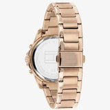 Tommy Hilfiger Haven Chronograph Rose Gold Dial Rose Gold Steel Strap Watch For Women - 1782197 Authentic Buy Shop Now