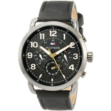 Tommy Hilfiger Briggs Black Dial Black Leather Strap Watch for Men - 1791426 Authentic Buy Shop Now