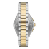 Emporio Armani Claudio Chronograph Green Dial Two Tone Steel Strap Watch For Women - AR11511 Authentic Buy Shop Now