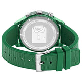Lacoste 12.12 Chronograph Green Dial Green Silicone Strap Watch for Men - 2010973 Authentic Buy Shop Now