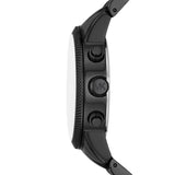 Michael Kors Hutton Chronograph Black Dial Black Steel Strap Watch For Men - MK9089 Authentic Buy Shop Now