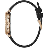 Guess Solstice Diamonds Black Mother of Pearl Dial Black Rubber Strap Watch for Women - GW0113L2 Authentic Buy Shop Now
