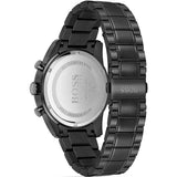 Hugo Boss Skymaster Chronograph Black Dial Black Steel Strap Watch for Men - 1513785 Authentic Buy Shop Now
