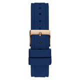 Guess Solstice Diamonds Silver Dial Blue Rubber Strap Watch for Women - GW0113L3 Authentic Buy Shop Now