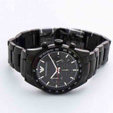 Emporio Armani Sigma Chronograph Black Dial Black Steel Strap Watch for Men - AR6094 Authentic Buy Shop Now