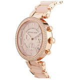 Michael Kors Parker Pink Dial Two Tone Steel Strap Watch for Women - MK5896 Authentic Buy Shop Now