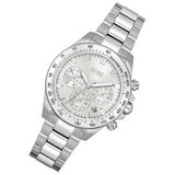 Hugo Boss Novia Chronograph Silver Dial Silver Steel Strap Watch for Women - 1502616 Authentic Buy Shop Now