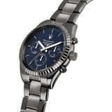 Maserati Competizione Blue Dial Grey Steel Strap Watch For Men - R8853100019 Authentic Buy Shop Now