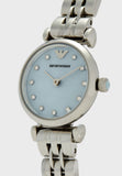 Emporio Armani Gianni Blue Dial Silver Steel Strap Watch For Women - AR1961 Authentic Buy Shop Now