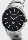 Emporio Armani Renato Blue Dial Silver Steel Strap Watch For Men - AR11137 Authentic Buy Shop Now