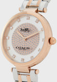 Coach Park Silver Dial Two Tone Steel Strap Watch for Women - 14503644 Authentic Buy Shop Now