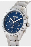 Hugo Boss Talent Blue Dial Silver Steel Strap Watch for Men - 1513582 Authentic Buy Shop Now