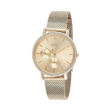 Hugo Boss Infinity Gold Dial Gold Mesh Bracelet Watch for Women - 1502520 Authentic Buy Shop Now
