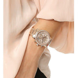 Michael Kors Ritz Chronograph Rose Dial Two Tone Steel Strap Watch for Women - MK6475 Authentic Buy Shop Now