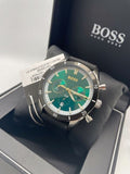 Hugo Boss Santiago Green Dial Black Nylon Strap Watch for Men - 1513936 Authentic Buy Shop Now