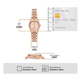 Michael Kors Lexington Three Hand Rose Gold Dial Rose Gold Steel Strap Watch For Women - MK4739 Authentic Buy Shop Now