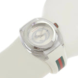 Gucci Sync XXL White Dial White Rubber Strap Watch For Men - YA137102 Authentic Buy Shop Now
