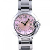 Cartier Ballon Bleu de Cartier Pink Dial Silver Steel Strap Watch for Women - W6920038 Authentic Buy Shop Now