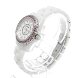 Chanel J12 Quartz Diamonds Mother of Pearl White Dial White Steel Strap Watch for Women - J12 H3243 Authentic Buy Shop Now