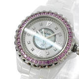 Chanel J12 Quartz Diamonds Mother of Pearl White Dial White Steel Strap Watch for Women - J12 H3243 Authentic Buy Shop Now