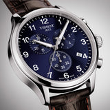 Tissot Chrono XL Classic Blue Dial Brown Leather Strap Watch For Men - T116.617.16.047.00 Authentic Buy Shop Now