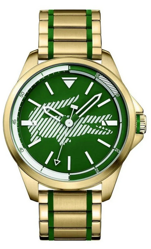 Lacoste Capbreton Green Dial Two Tone Steel Strap Watch for Men- 2010962 Authentic Buy Shop Now