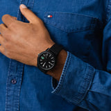Lacoste 12.12 Black Dial Black Silicon Strap Watch for Men - 2010986 Authentic Buy Shop Now