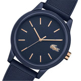 Lacoste 12.12 Navy Blue Dial Navy Blue Silicone Strap Watch for Men - 2011011 Authentic Buy Shop Now