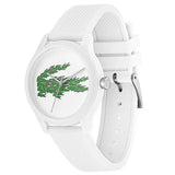 Lacoste 12.12 White Dial White Silicone Strap Watch for Men - 2011039 Authentic Buy Shop Now