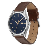 Lacoste Vienna Blue Dial Brown Leather Strap Watch for Men - 2011046 Authentic Buy Shop Now