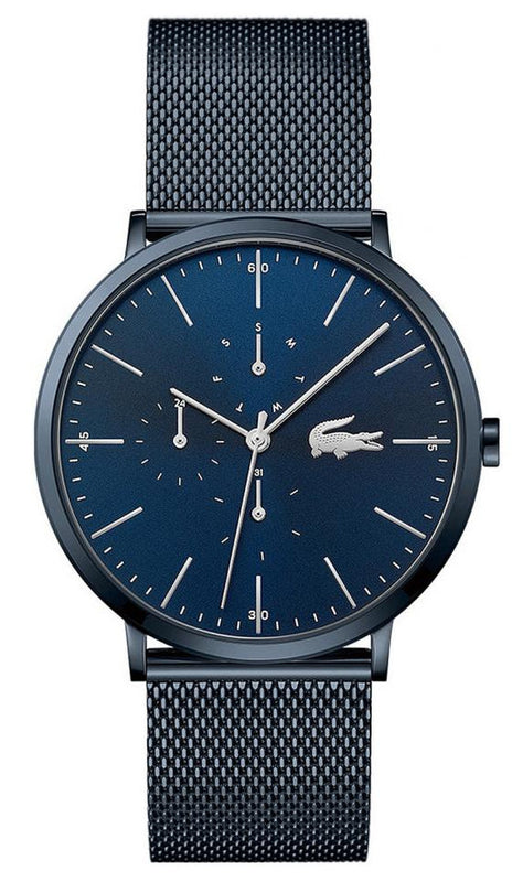Lacoste Moon Blue Dial Blue Mesh Strap Watch for Men - 2011058 Authentic Buy Shop Now